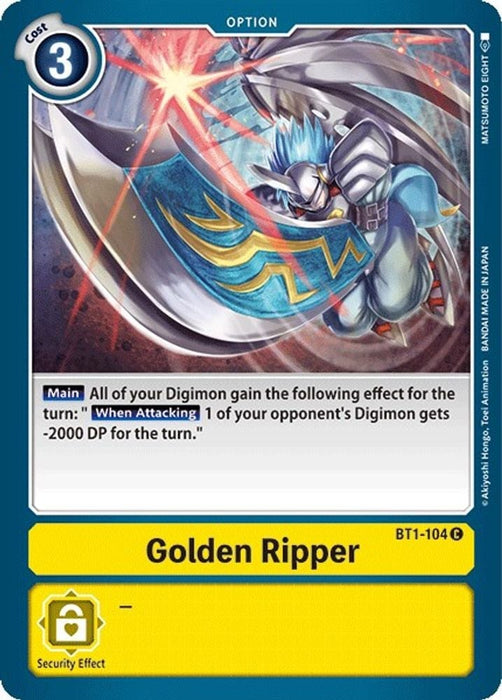 Golden Ripper (#BT1-104 C) (Release Special Booster 1.0) Near Mint 