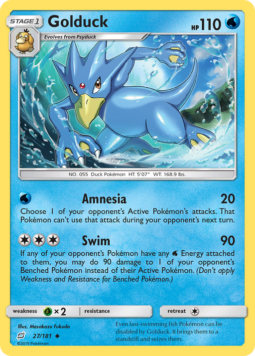 Golduck (27/181) [Sun & Moon: Team Up] 