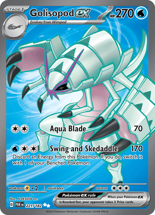 Golisopod ex (221/182) [Scarlet & Violet: Paradox Rift] 
