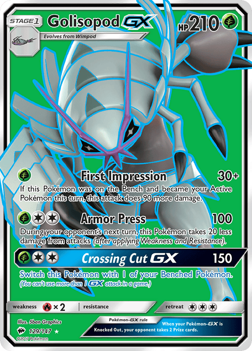 Golisopod GX (Full Art) [SM - Burning Shadows] 
