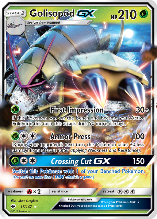 Golisopod GX [SM - Burning Shadows] 