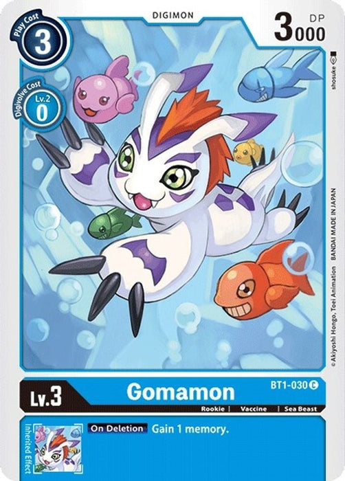 Gomamon - BT1-030 (#BT1-030 C) (Release Special Booster 1.0) Near Mint 