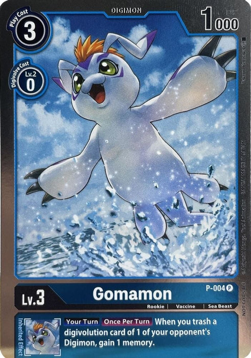 Gomamon - P-004 (#P-004 P) (Digimon Promotion Cards) Near Mint Foil 