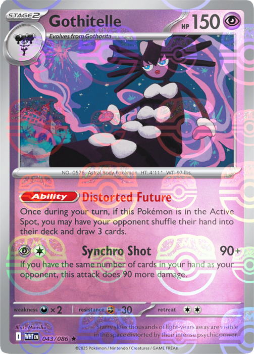 Gothitelle (043/086) (Master Ball Pattern) [Scarlet & Violet: White Flare] 