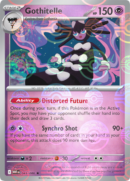 Gothitelle (043/086) (Poke Ball Pattern) [Scarlet & Violet: White Flare] 