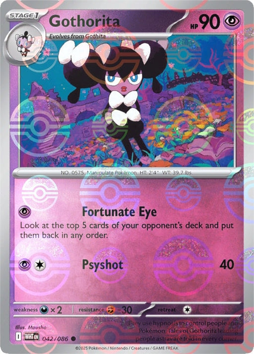 Gothorita (042/086) (Poke Ball Pattern) [Scarlet & Violet: White Flare] 