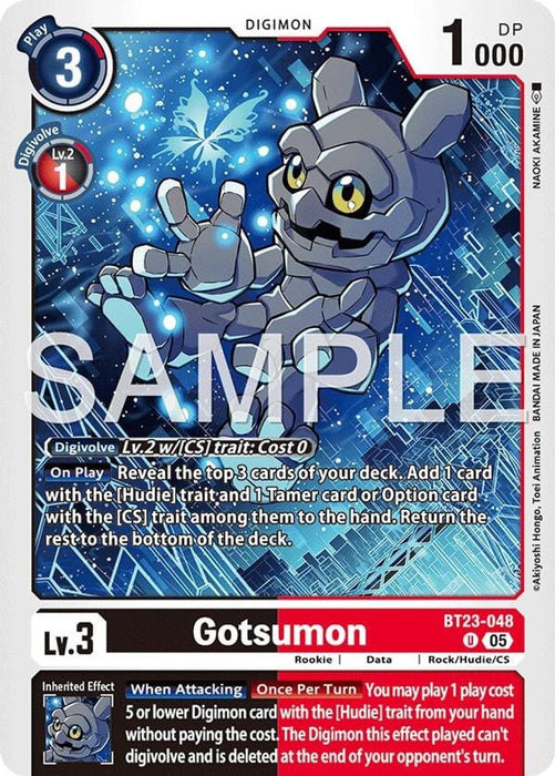 Gotsumon (#BT23-048 U) (Hackers' Slumber) Near Mint 