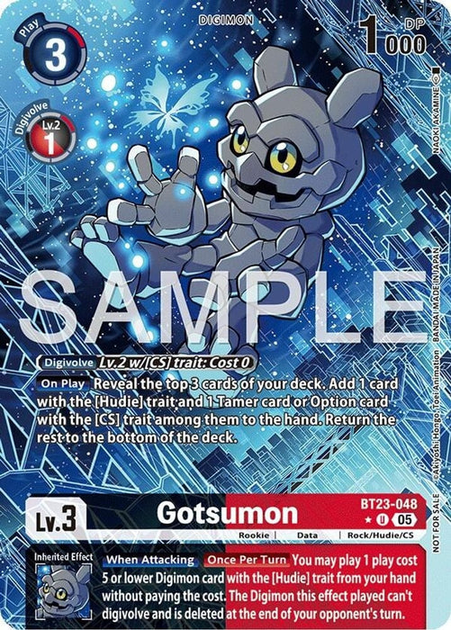Gotsumon (Hacker's Slumber Box Promotion Pack) (#BT23-048 U) (Hackers' Slumber) Near Mint Foil 
