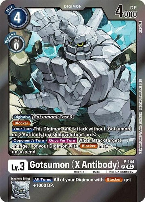 Gotsumon X Antibody Reprint (#P-144 P) (Special Limited Set) Near Mint Foil 