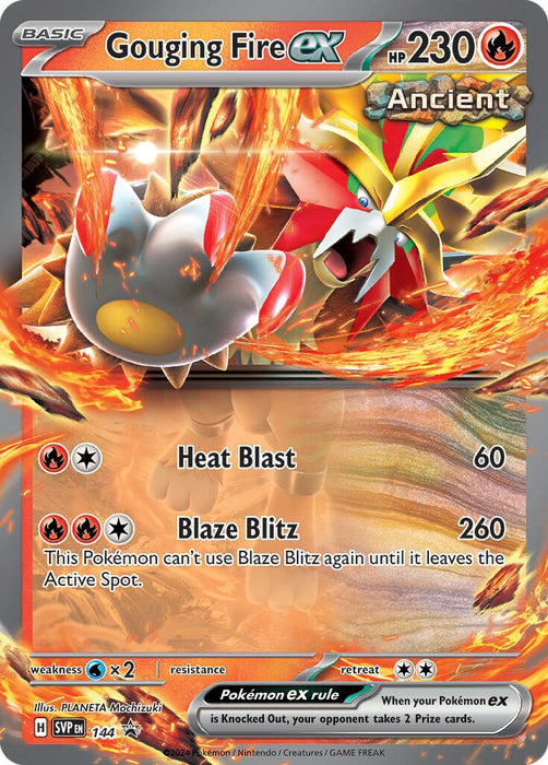 Gouging Fire ex (144) [Scarlet & Violet: Black Star Promos] 