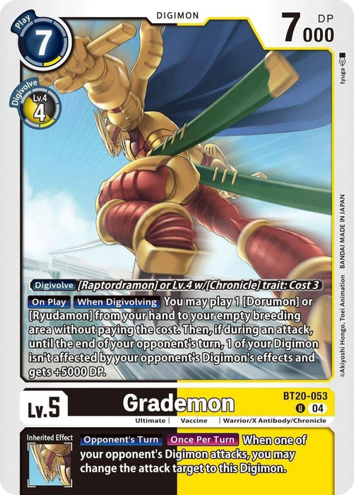 Grademon (#BT20-053 U) (Release Special Booster 2.5) Near Mint 