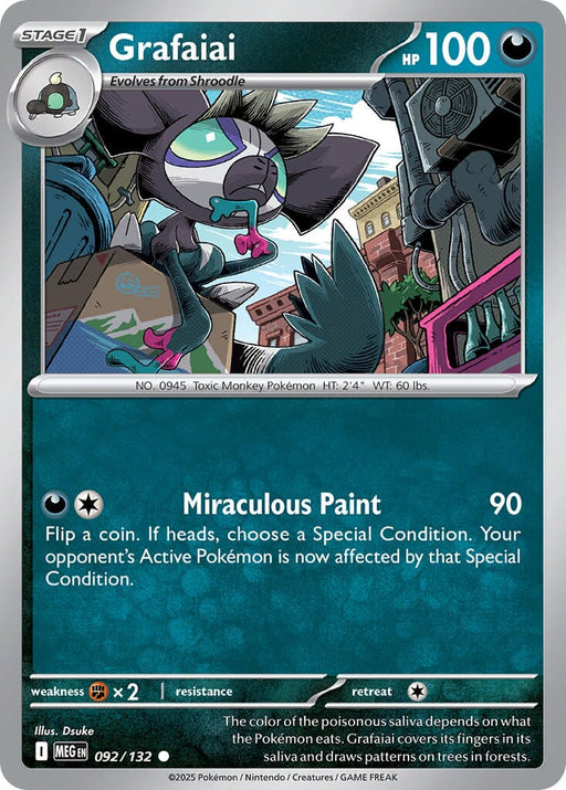 Grafaiai (092/132) [Mega Evolutions: Base Set] 