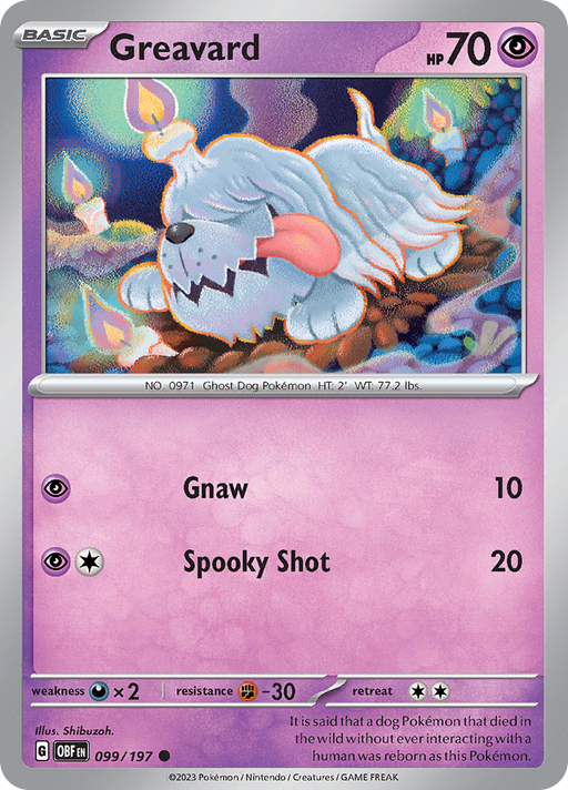 Greavard (099/197) [Scarlet & Violet: Obsidian Flames] 