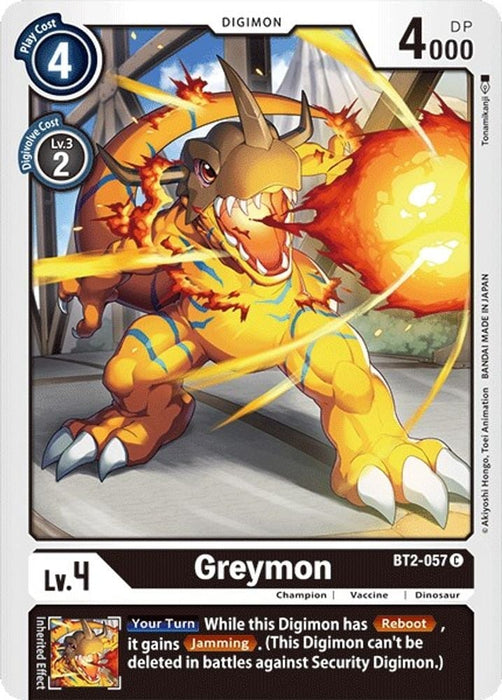 Greymon - BT2-057 (#BT2-057 C) (Release Special Booster 1.0) Near Mint 