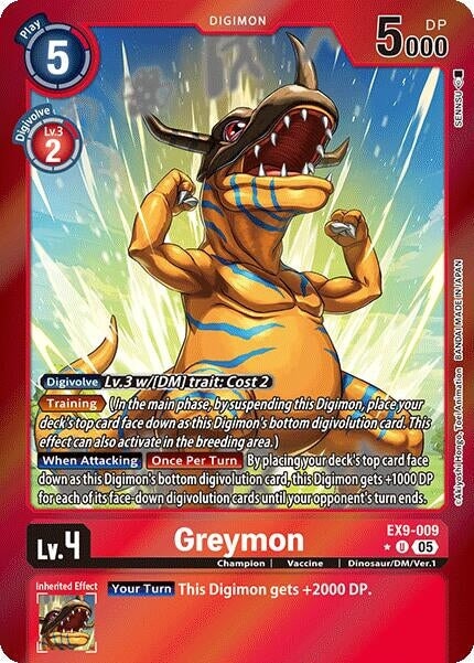 Greymon (Limited Foil) (EX9-009 U) 