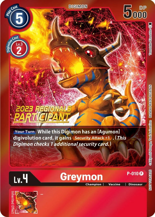 Greymon - P-010 (2023 Regionals Participant) (P-010 P) 
