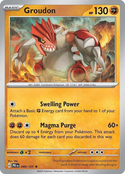 Groudon (049/131) [Scarlet & Violet: Prismatic Evolutions] 