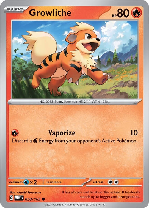 Growlithe (058/165) [Scarlet & Violet: 151] 