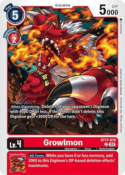 Growlmon (BT17-010 C) 