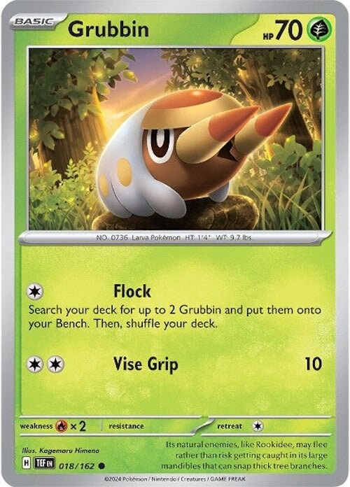Grubbin (018/162) [Scarlet & Violet: Temporal Forces] 