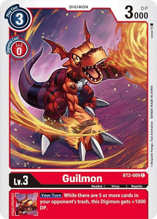 Guilmon (#BT2-009 C) (Release Special Booster 1.0) Near Mint 