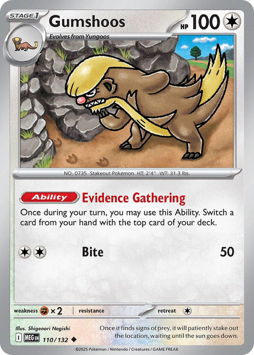 Gumshoos (110/132) [Mega Evolution: Base Set] 