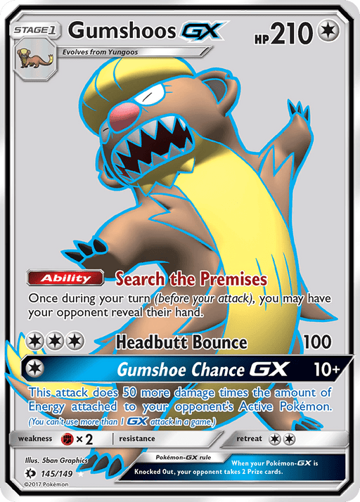 Gumshoos GX (Full Art) [SM Base Set] 