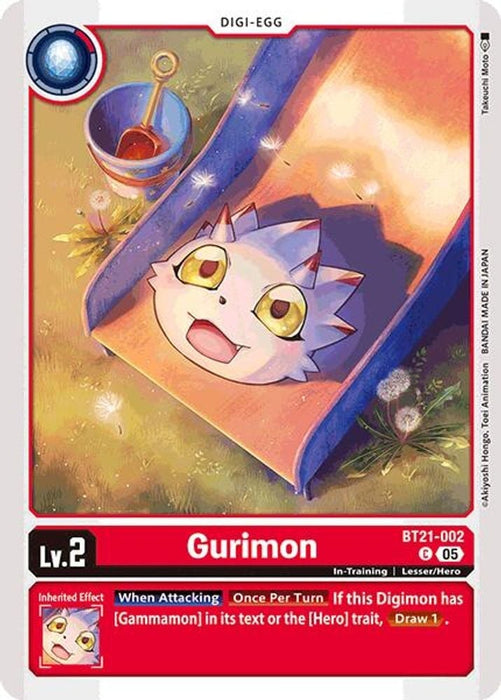 Gurimon (#BT21-002 C) (World Convergence) Near Mint 