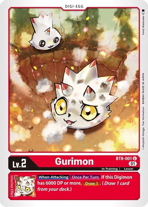 Gurimon (#BT8-001 U) (New Awakening) Near Mint 