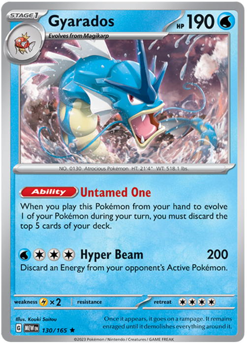 Gyarados (130/165) [Scarlet & Violet: 151] 