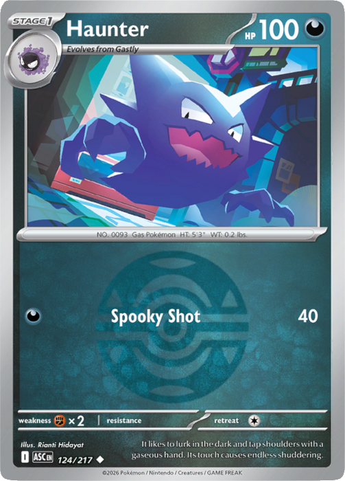 Haunter (Dusk Ball) (124/217) [Mega Evolution: Ascended Heroes]