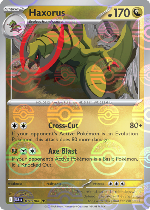 Haxorus (070/086) (Poke Ball Pattern) [Scarlet & Violet: Black Bolt] 