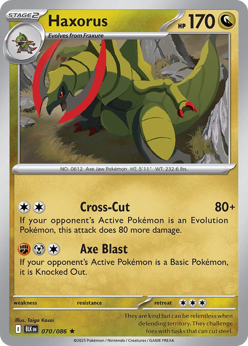 Haxorus (070/086) [Scarlet & Violet: Black Bolt] 