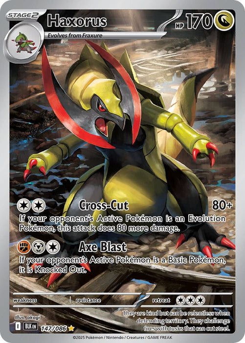 Haxorus (147/086) [Scarlet & Violet: Black Bolt] 