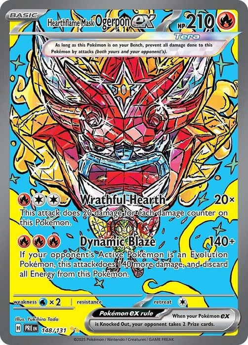Hearthflame Mask Ogerpon ex (148/131) [Scarlet & Violet: Prismatic Evolutions] 