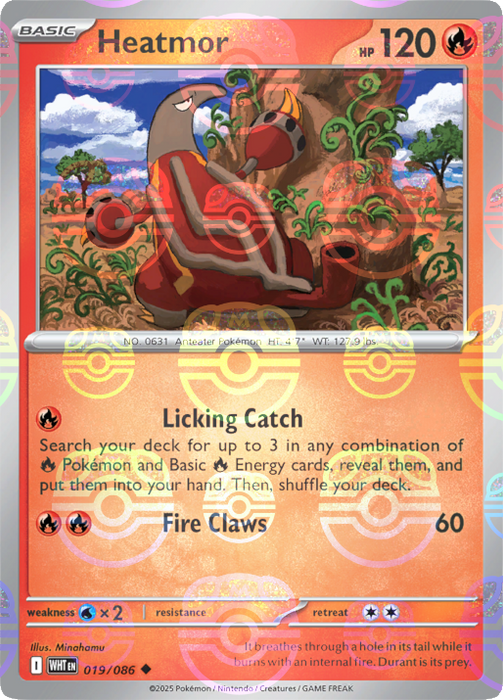 Heatmor (019/086) (Master Ball Pattern) [Scarlet & Violet: White Flare] 
