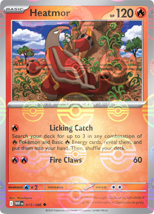 Heatmor (019/086) (Poke Ball Pattern) [Scarlet & Violet: White Flare] 