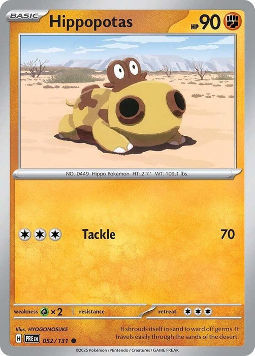 Hippopotas (052/131) [Scarlet & Violet: Prismatic Evolutions] 