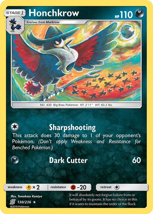 Honchkrow (130/236) [Sun & Moon: Unified Minds] 