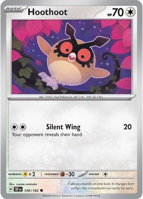 Hoothoot (126/162) [Scarlet & Violet: Temporal Forces] 