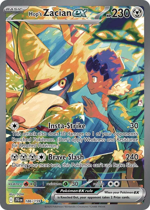 Hop's Zacian ex (186/159) [Scarlet & Violet: Journey Together] 