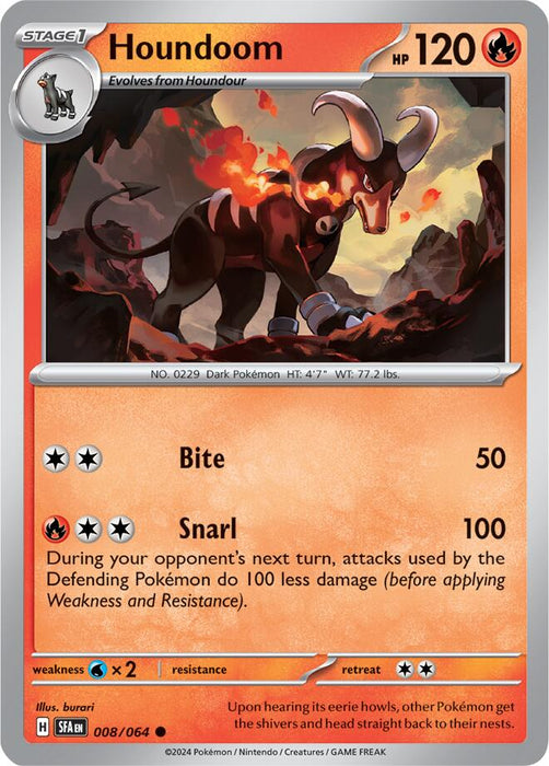 Houndoom (008/064) [Scarlet & Violet: Shrouded Fable] 