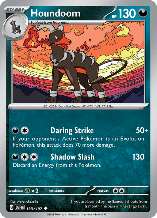 Houndoom (133/197) [Scarlet & Violet: Obsidian Flames] 