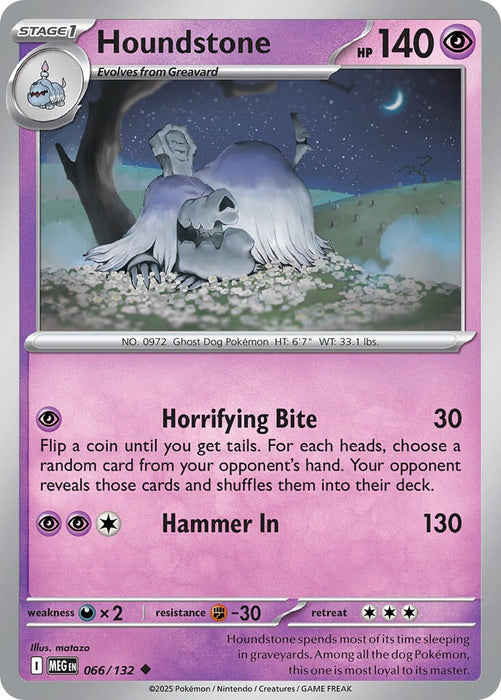 Houndstone (066/132) [Mega Evolution: Base Set] 