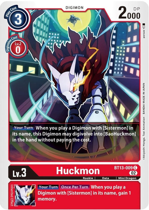 Huckmon (#BT13-009 C) (Versus Royal Knights) Near Mint 