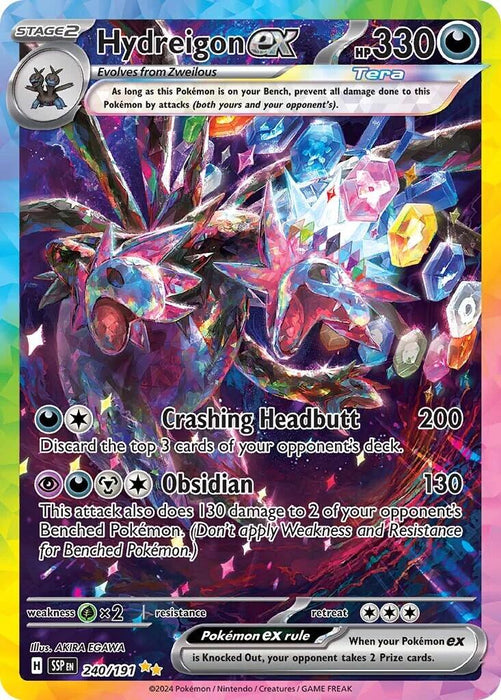 Hydreigon ex (240/191) [Scarlet & Violet: Surging Sparks] 