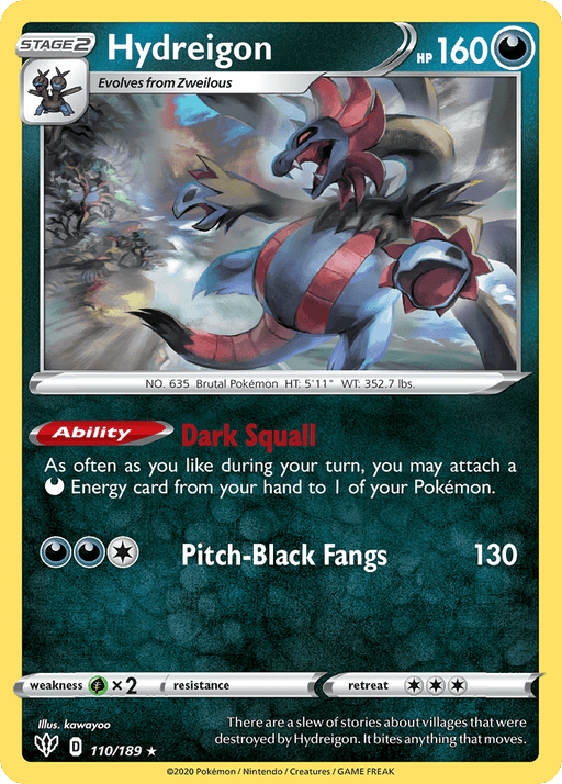 Hydreigon [SWSH03: Darkness Ablaze] 