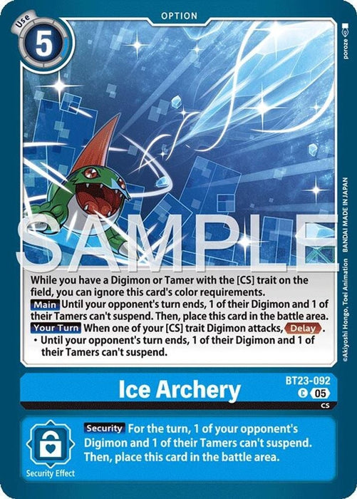 Ice Archery (#BT23-092 C) (Hackers' Slumber) Near Mint 