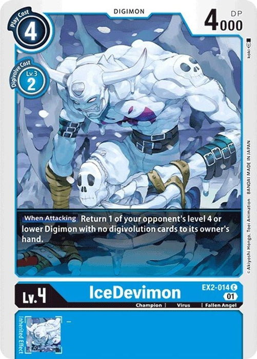 IceDevimon (#EX2-014 C) (Digital Hazard) Near Mint 