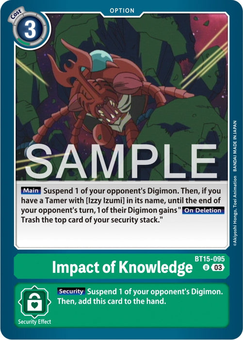 Impact of Knowledge (BT15-095 U) 